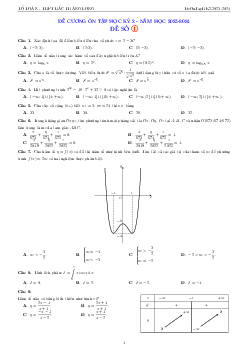 TOP 05 đề ôn tập HK2 Toán 12 năm 2023 – 2024 trường THPT Bắc Thăng Long – Hà Nội