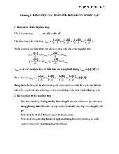 Chương I: Động học các phản ứng đơn giản và phức tạp | Tài liệu môn Hóa lý 2 | Đại học Bách khoa hà nội
