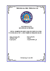Nghiên cứu chức năng tổ chức Công ty Cổ phần Đầu tư và Phát triển Đô thị Long Giang | Bài thảo luận quản trị học