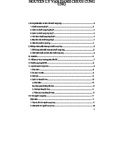 Nguyên lý Vận hành Chuỗi Cung Ứng (MĐP 101): Khái niệm và Chiến lược