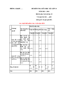 Giải Đề thi giữa học kì 2 môn Lịch sử lớp 10 năm 2023 - 2024 (Sách mới) | Cánh Diều đề 1
