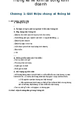 Chương 1: Giới thiệu chung về thống kê môn Thống kê trong kinh tế và kinh doanh | Trường Đại học Kinh Tế Quốc Dân