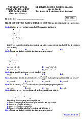 Đề giữa kỳ 1 Toán 12 năm 2024 – 2025 trường Thực Nghiệm Khoa Học Giáo Dục – Hà Nội