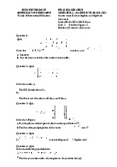 Final Examination Semester 2 Academic year 2021-2022 | Môn Linear algebra and Algebraic structures - Đại học Sư phạm Kỹ thuật Thành phố Hồ Chí Minh