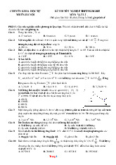 Đề Thi Thử Tốt Nghiệp 2025 Vật Lí Chuyên Khoa Học Tự Nhiên Hà Nội Giải Chi Tiết