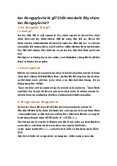 Ion đa nguyên tử là gì? Chất nào dưới đây chứa ion đa nguyên tử?