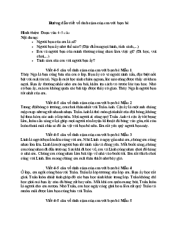 Viết 4-5 câu về tình cảm của em với một người bạn (14 mẫu) | Tập làm văn lớp 2 | Chân trời sáng tạo