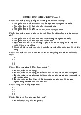 Câu hỏi trắc nghiệm Chương 2 và 3 | Quản lý tài chính công | Trường Đại Học Lâm Nghiệp