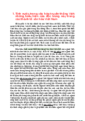 Câu hỏi cuối kỳ môn Cơ Sở Văn Hóa Việt Nam | Đại Học Hà Nội