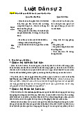Đề cương môn Luật dân sự 2 | Trường Đại học Luật Thành phố Hồ Chí Minh