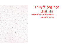 Chương 7 - Thuyết động học chất khí: Nhiệt độ và Giãn nở nhiệt môn Cơ sở lý thuyết Hoá Học | Trường Đại học Sư phạm Thành phố Hồ Chí Minh