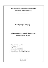 Đề tài: Hoàn cảnh lịch sử và tính tất yếu của sự ra đời - môn lịch sử Đảng–Trường Đại học kinh doanh và công nghệ Hà Nội
