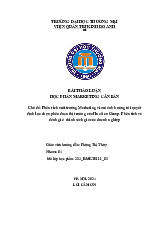 Phân tích môi trường Marketing vi mô ảnh hưởng tới quyết định lựa chọn phân đoạn thị trường của Hoa Sen Group | Bài thảo luận marketing căn bản