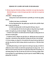 Nội dung bài tập Học phần Chủ Nghĩa xã Hội Khoa học | Đại học Nội Vụ Hà Nội