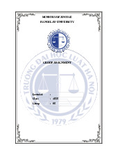 Teamwork Assessment Report on Vietnam - UK Legal Profession môn Tiếng Anh pháp lí | Trường Đại học Luật Hà Nội