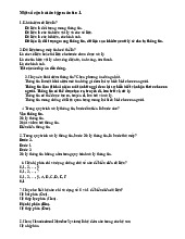 Tài liệu tổng hợp, Các câu hỏi tin học 1 (có đáp án)