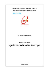 Bài giảng môn Quản trị đổi mới sáng tạo 2022 | Học viện Công Nghệ Bưu Chính Viễn Thông