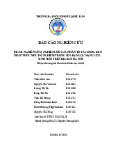 Báo cáo nghiên cứu chủ đề Nhân tố tác động bạo lực mạng môn Phương pháp nghiên cứu khoa học | Đại học kinh tế quốc dân