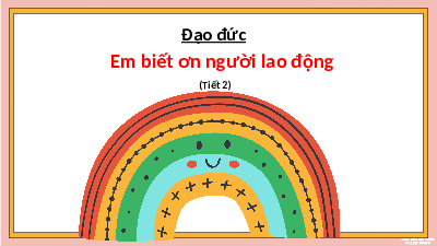 Giáo án điện tử Đạo đức 4 Bài 2 Chân trời sáng tạo: Biết ơn người lao động