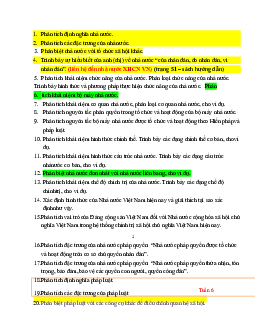 Câu hỏi ôn tập học phần Lý luận chung