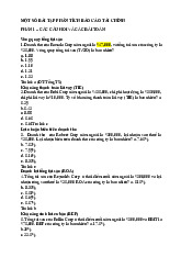 Các câu hỏi và bài tập môn Phân tích báo cáo tài chính | Đại học kinh tế quốc dân