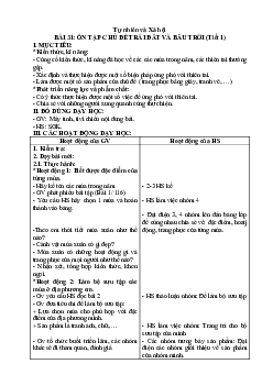 Giáo án Tự nhiên và xã hội 2 sách Kết nối tri thức với cuộc sống (Cả năm) | Tuần 31