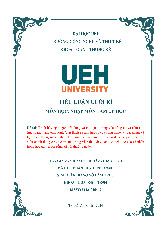 Tiểu luận cuối kì môn Tâm lý học | Đại học Kinh tế Thành phố Hồ Chí Minh