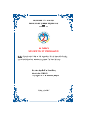 Bài tập lớn Kinh tế Chính trị | Đại học Kinh tế Quốc Dân