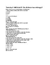 Toán lớp 5 VNEN bài 57: Em đã được học những gì?