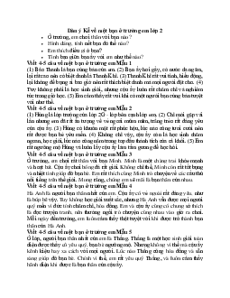 Viết 4-5 câu về một bạn ở trường em | Tập làm văn lớp 2 | Cánh diều