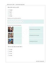 Đề ôn tập Trạng nguyên Tiếng Việt lớp 1 Cấp huyện năm học 2024-2025