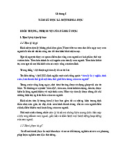 Giáo trình Môn Tâm lý học đại cương | Đại học Sư Phạm Hà Nội