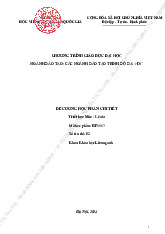 Đề cương chi tiết học phần Triết học Mác - Lênin | Học viện hành chính quốc gia