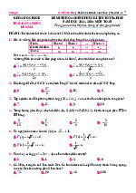 Để minh họa kì thi tốt nghiệp năm học 2024 – 2025 môn Toán