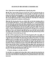 Ôn thi cuối kì: Phân tích giai cấp công nhân | Môn Chủ nghĩa xã hội khoa học - Học viện Cán bộ Thành phố Hồ Chí Minh