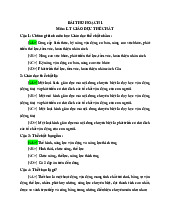 Giáo dục Thể Chất: Bài Thu Hoạch 1 | Đại học Quốc Tế Hồng Bàng