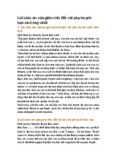 Lời cảm ơn của giáo viên đối với phụ huynh học sinh hay nhất