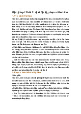 Địa lý lớp 12 bài 2: Vị trí địa lý, phạm vi lãnh thổ