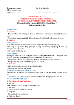 Giáo án Địa Lí lớp 7 bộ sách KNTT 2 cột học kỳ 2