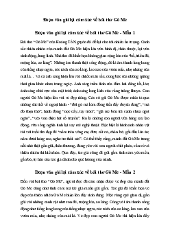 Văn mẫu lớp 7: Đoạn văn ghi lại cảm xúc về bài thơ Gò Me (4 mẫu) | Kết nối tri thức