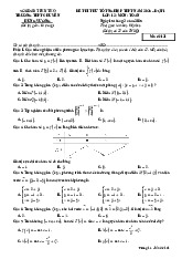 Đề thi thử tốt nghiệp THPT 2025 môn Toán lần 1 trường THPT Chuyên Hùng Vương, Phú Thọ