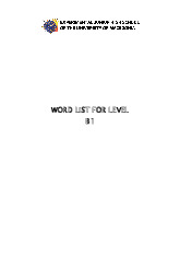 Level-B1-Word-List