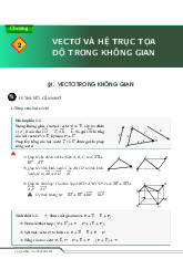 Tài liệu vectơ và hệ trục tọa độ trong không gian cấu trúc mới