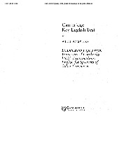 Ket - cup 3 (book) - study needs summary and key info môn English Studies| Trường Đại học Thăng Long