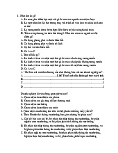 Bài tập trắc nghiệm Môn Marketing quốc tế | Đại học Kinh Tế Quốc Dân