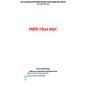 PHÔI THAI HỌC - Tóm tắt kiến thức cơ bản sinh học (Mã học phần)