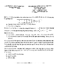 Đề thi HK1 Toán 7 năm 2020 – 2021 trường THCS Nguyễn Tri Phương – Hà Nội