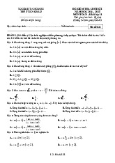 Đề cuối kì 1 Toán 11 năm 2024 – 2025 trường THPT Tân Châu – An Giang