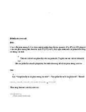 Đề kiểm tra môn xác suất thống kê | trường Đại học Huế