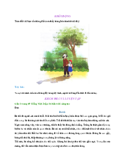 Giải SHK môn Tiếng Việt lớp 2 -  Bài 4: Bà tôi |  Chân trời sáng tạo